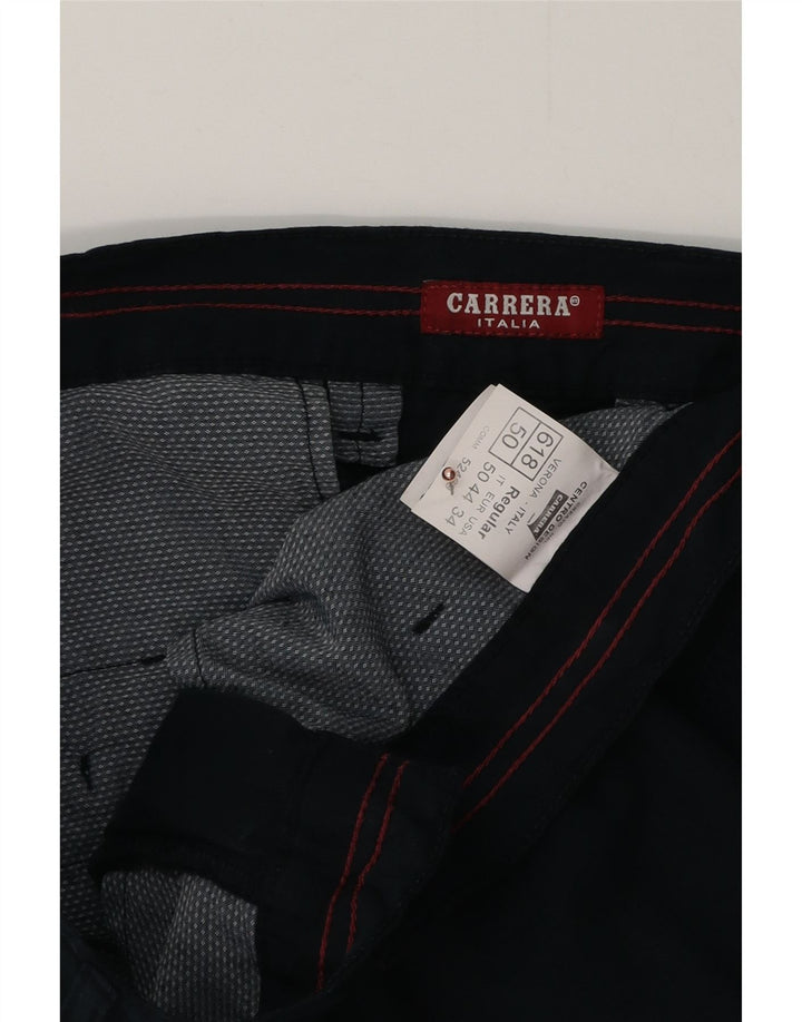 CARRERA Masculino 618 Cargo Shorts IT 50 Grande W34 Azul Marinho Algodão