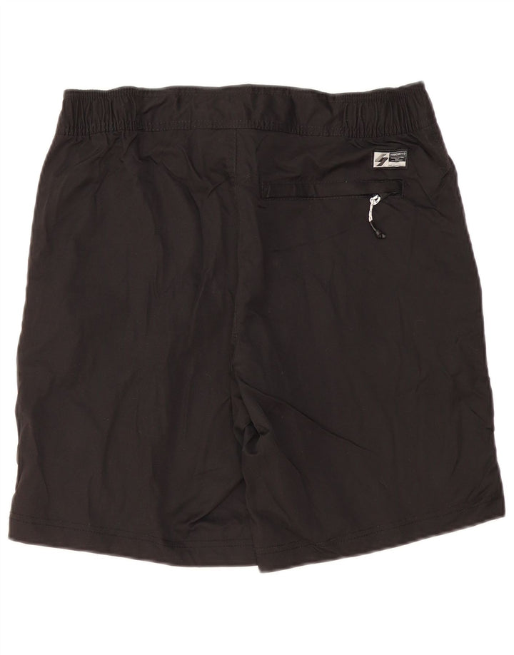 Shorts de natação masculinos Superdry Graphic médio preto poliéster