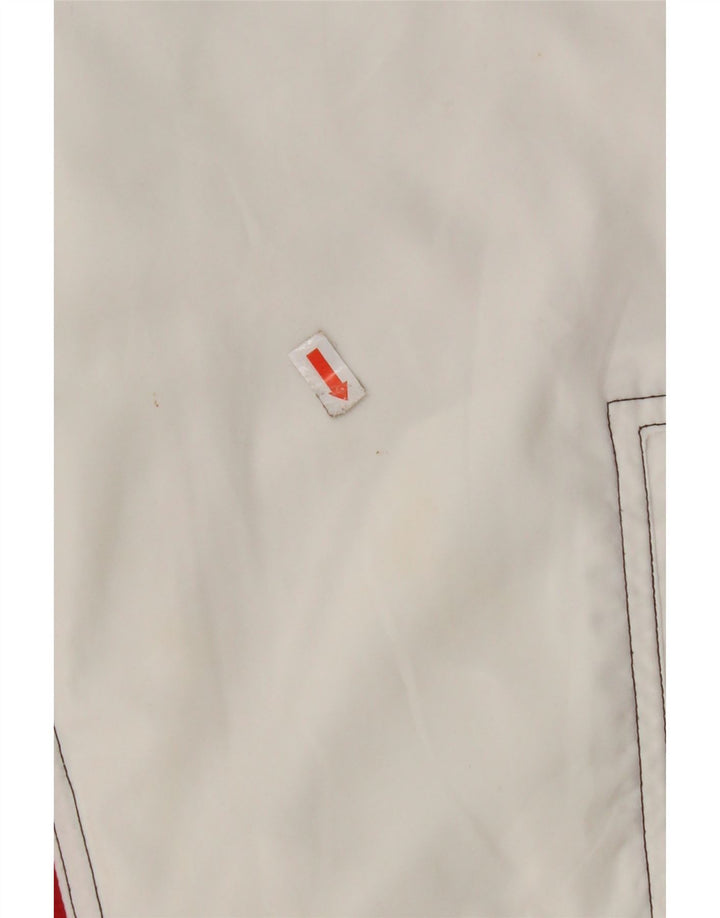 LOTTO Mens Treino Top Jacket UK 36/38 Pequeno Colorblock Branco Poliéster