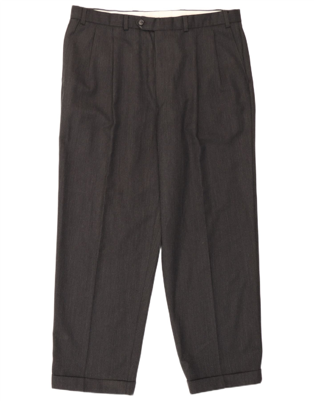 Calça casual Marks & Spencer masculina St. Michael Pegged W38 L29 lã cinza