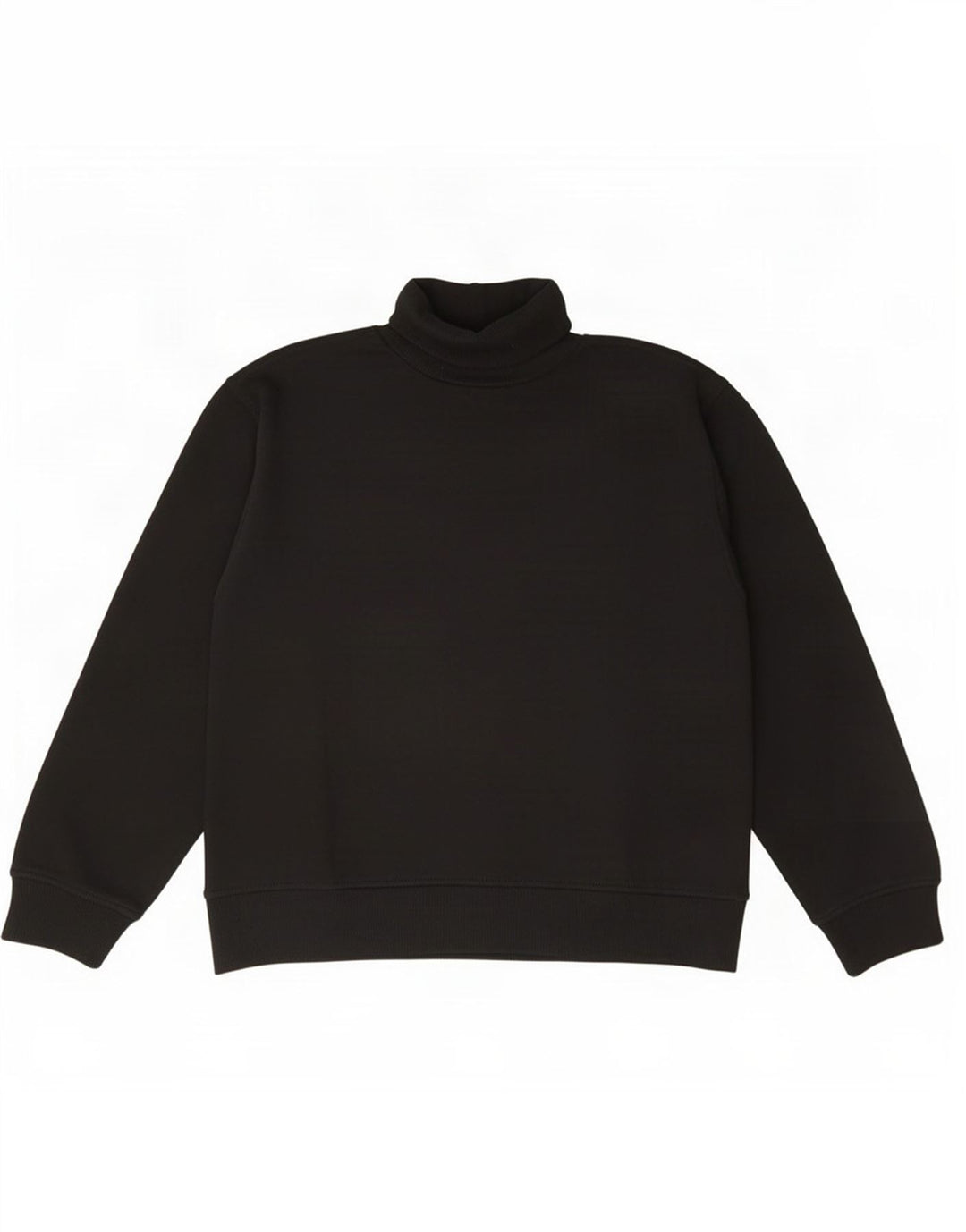 Suéter feminino Zara com gola redonda e algodão preto médio UK 14