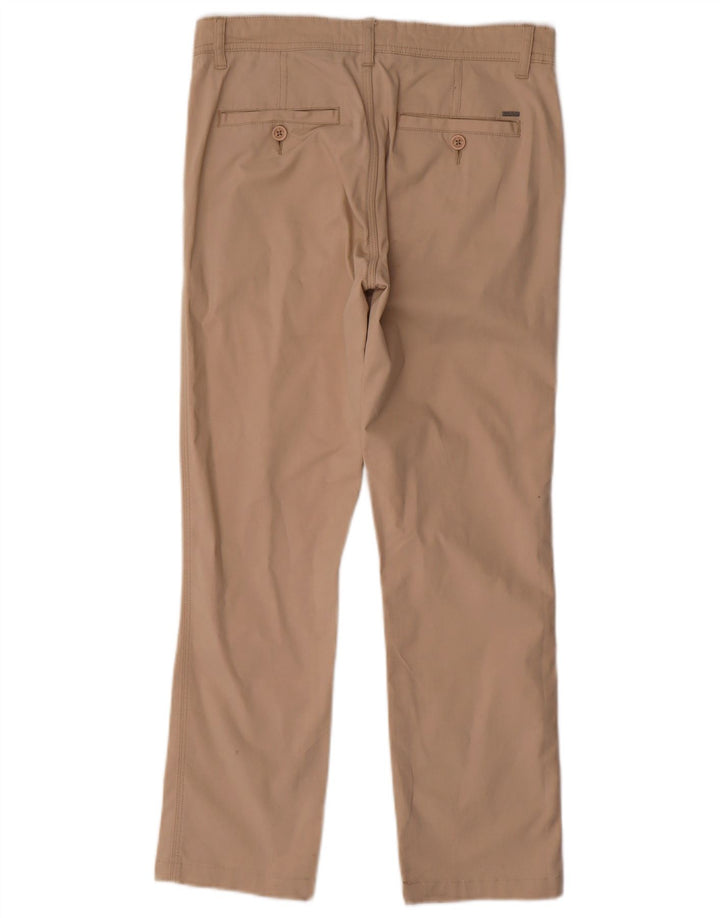Calça chino reta feminina PEPE JEANS W30 L27 algodão bege