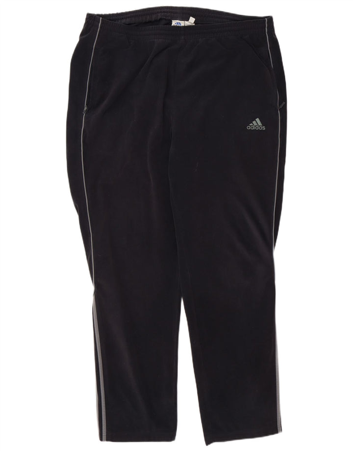 Calças de treino masculinas Adidas UK 48/50 XL cinza poliéster