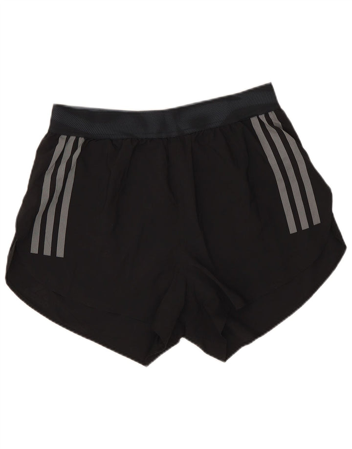 Adidas Womens Climalite Sport Shorts UK 8 Pequeno Poliéster Preto