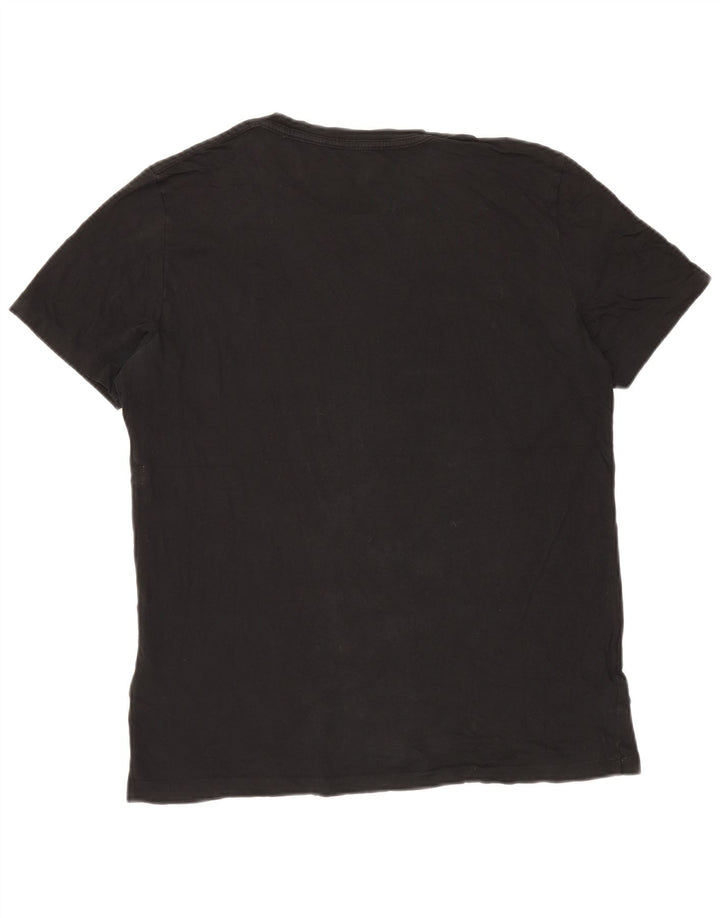 Camiseta masculina All Saints Top grande de algodão preto