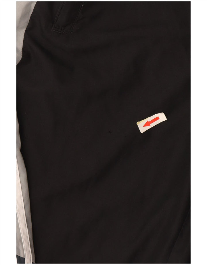 Calça de treino masculina Adidas Joggers pequeno preto colorblock poliéster