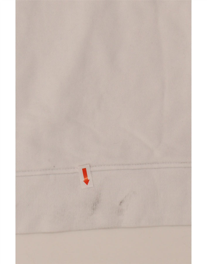 Moletom feminino oversized gráfico LEVI'S Reino Unido 16 grande algodão branco