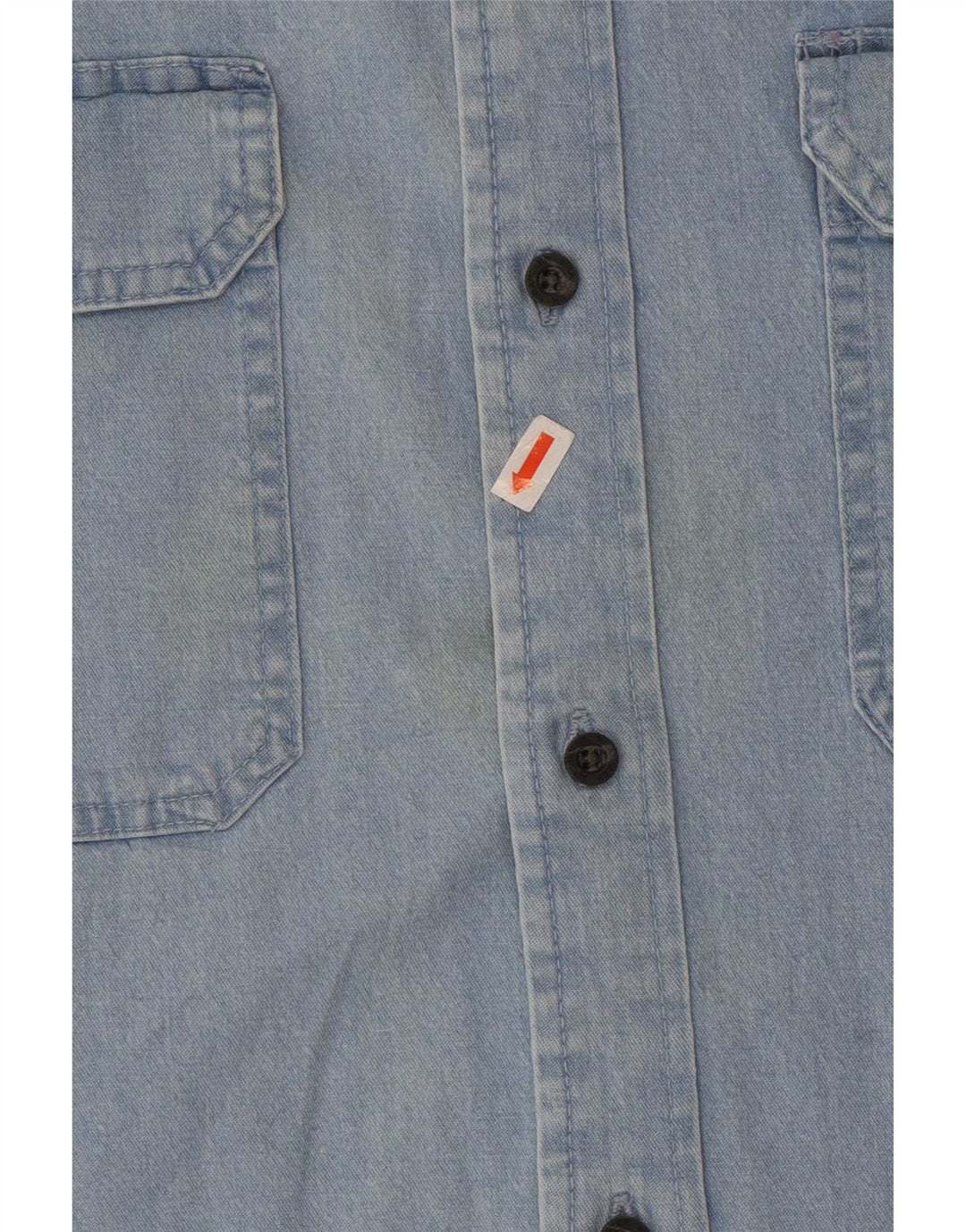Camisa jeans masculina Wrangler 3XL algodão azul