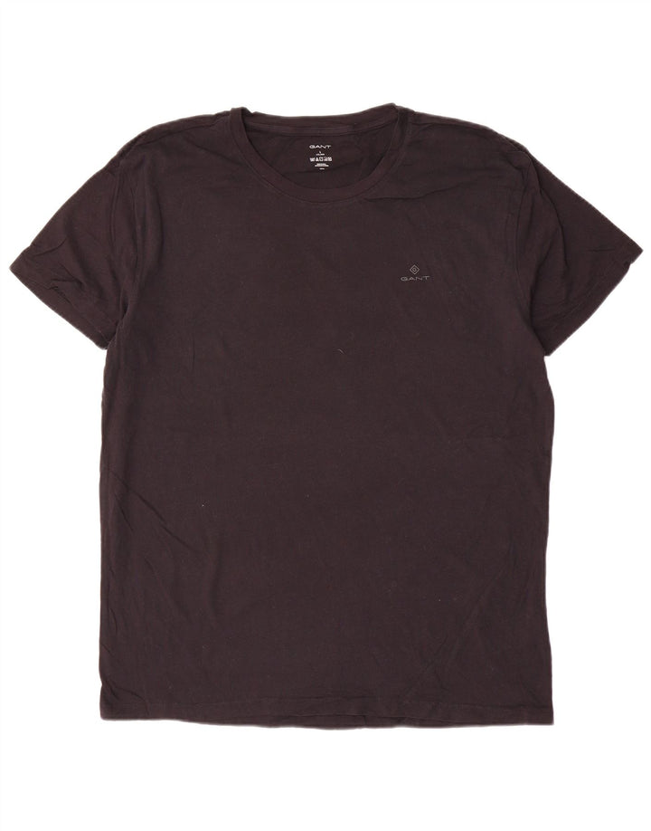 Camiseta masculina GANT grande algodão preto