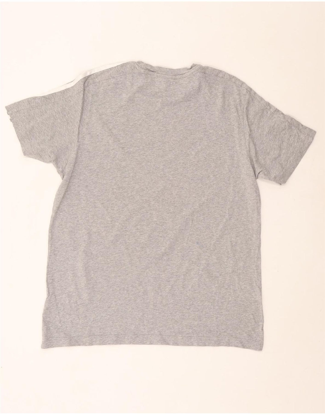 Camiseta masculina ADIDAS grande algodão cinza