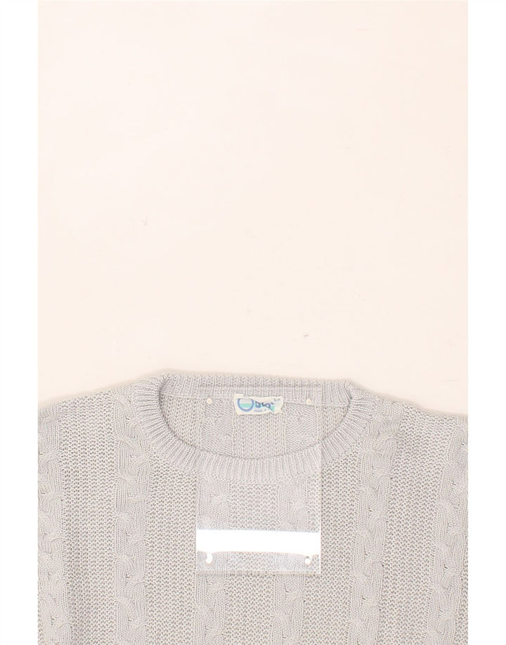 VINTAGE Womens Crew Neck Jumper Sweater IT 50 XL Blue Cotton Vintage Vintage and Second-Hand Vintage from Messina Hembry 