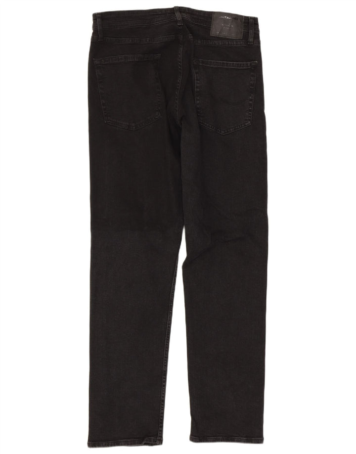 Jeans retos masculinos JACK & JONES W32 L32 algodão preto