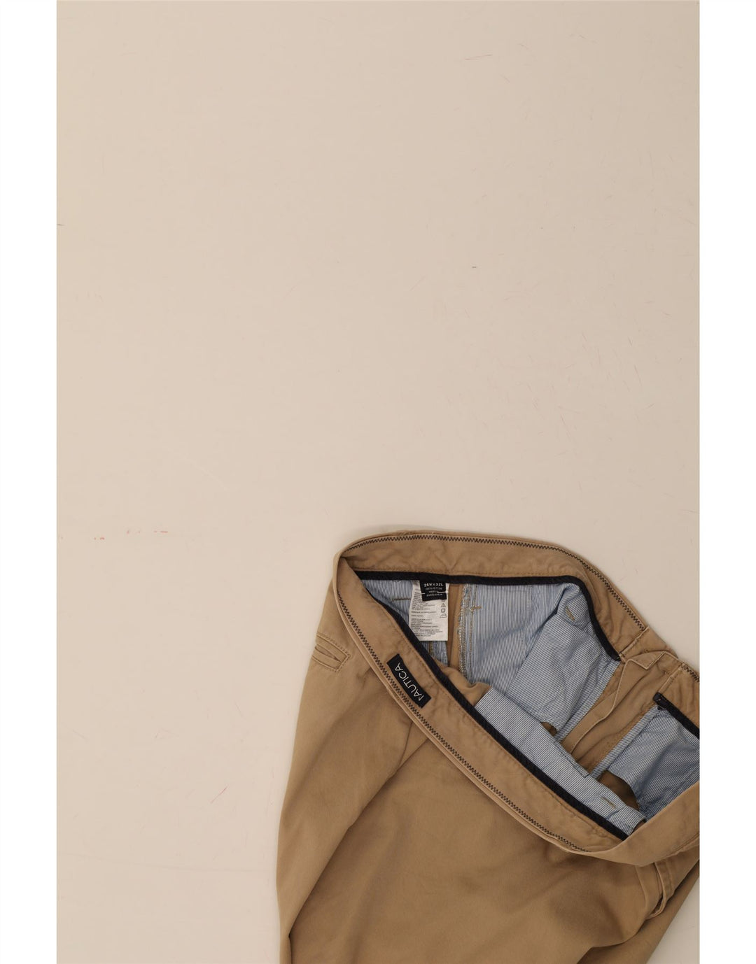 NAUTICA Mens Pegged Chino Trousers W36 L32 Beige Cotton Vintage Nautica and Second-Hand Nautica from Messina Hembry 