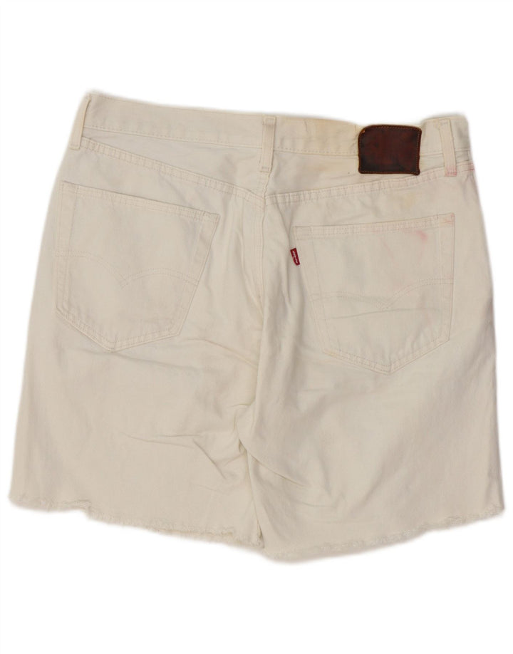 Shorts jeans masculino LEVI'S W36 grande algodão branco