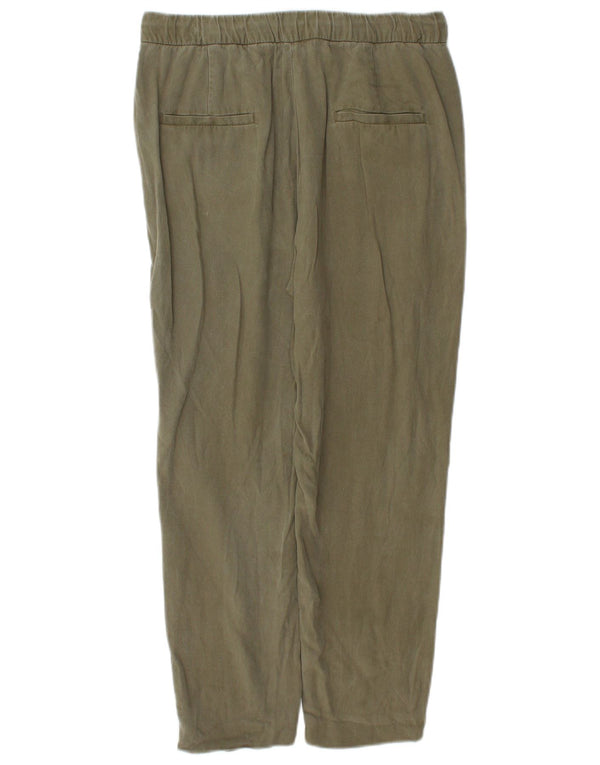 Zara Calça Chino Feminina Cintura Alta Pequena W26 L25 Verde