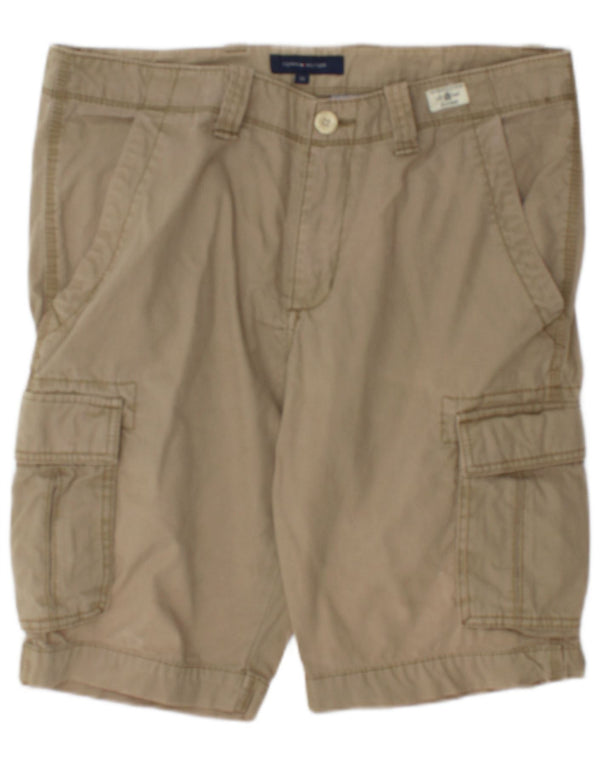 Shorts cargo masculino Tommy Hilfiger W33 grande algodão cáqui