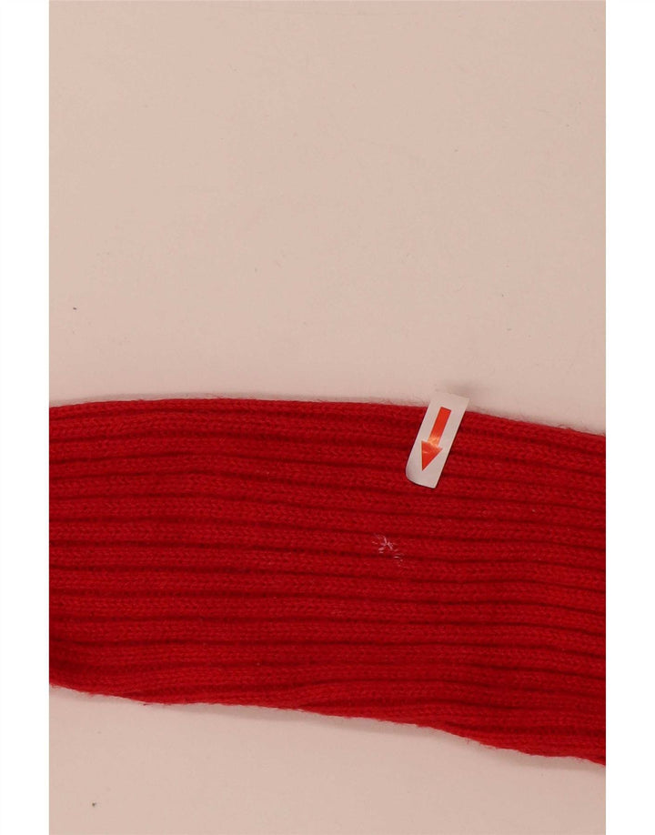 Suéter cardigã feminino Zara UK 12 acrílico vermelho médio