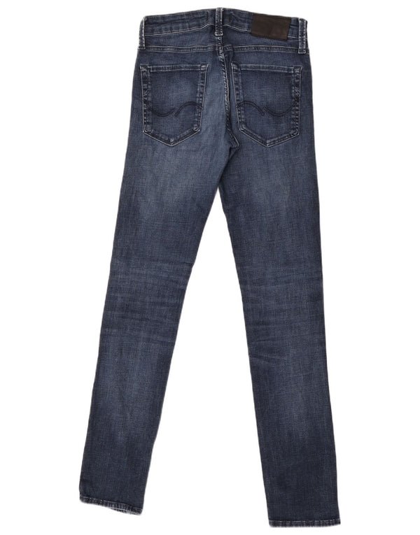 Jack & Jones Masculino GLENN Slim Jeans W27 L32 Azul Marinho Algodão