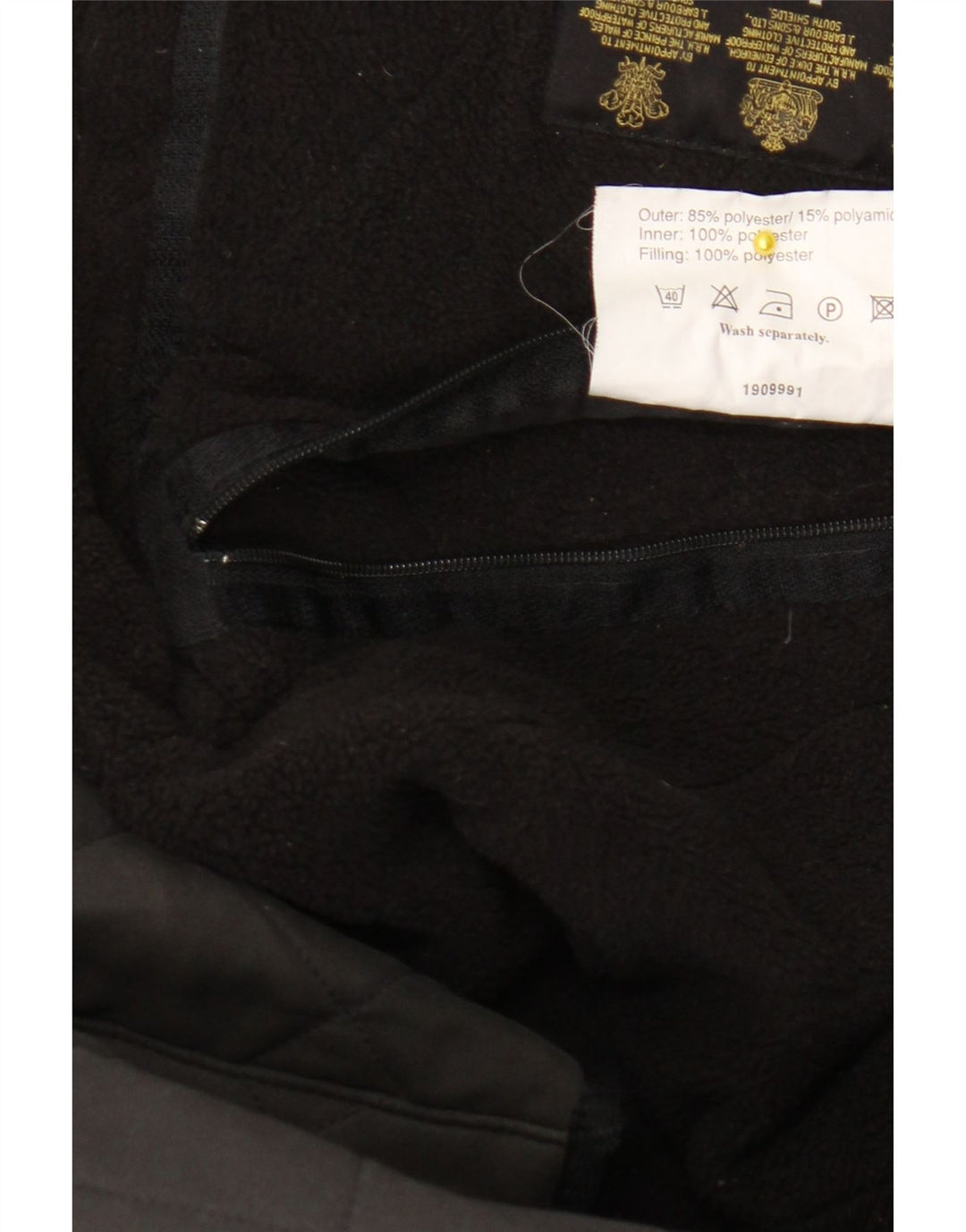 Jaqueta acolchoada masculina Barbour UK 42 XL poliéster marrom