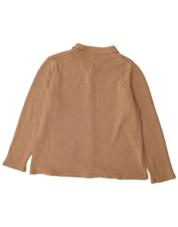 Suéter cardigã feminino Marks & Spencer Reino Unido 20 2XL bege acrílico