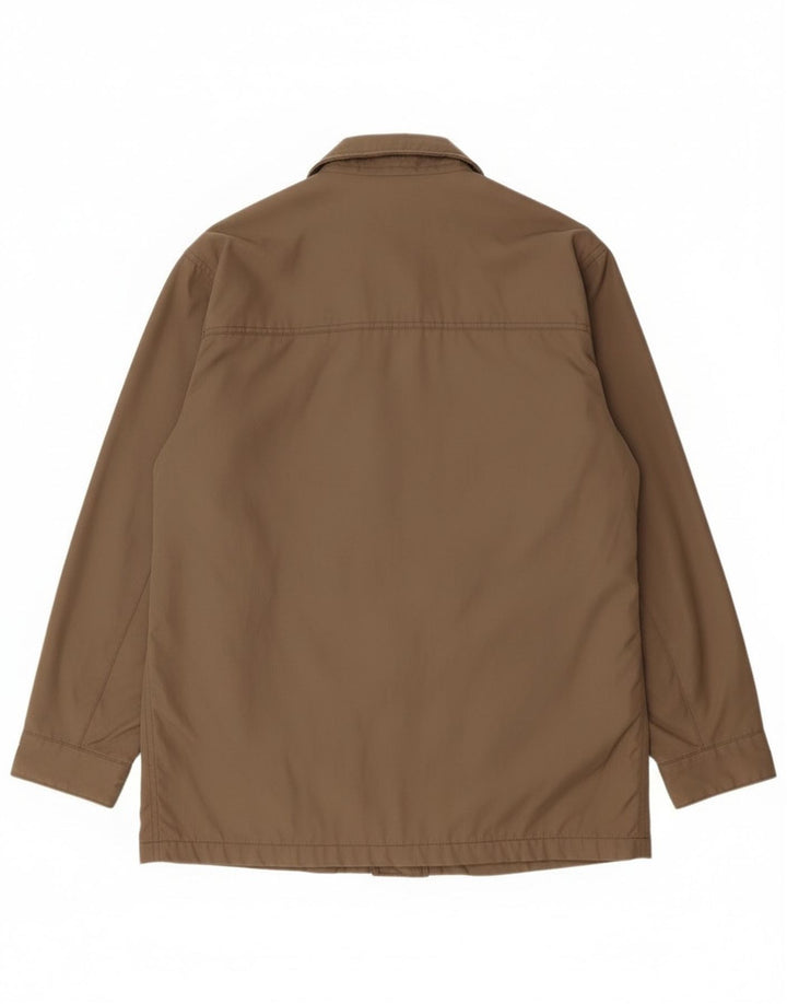Jaqueta utilitária masculina Gant UK 40 grande poliéster marrom