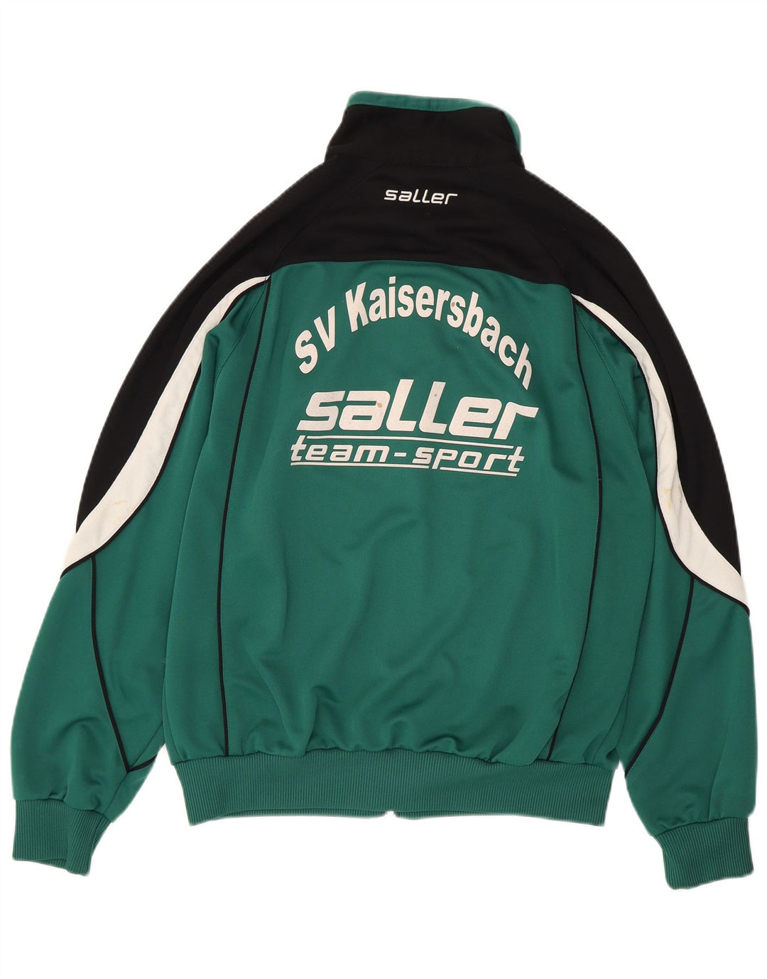 Saller Mens Graphic Tracksuit Top Jacket Grande Verde Colorblock Poliéster