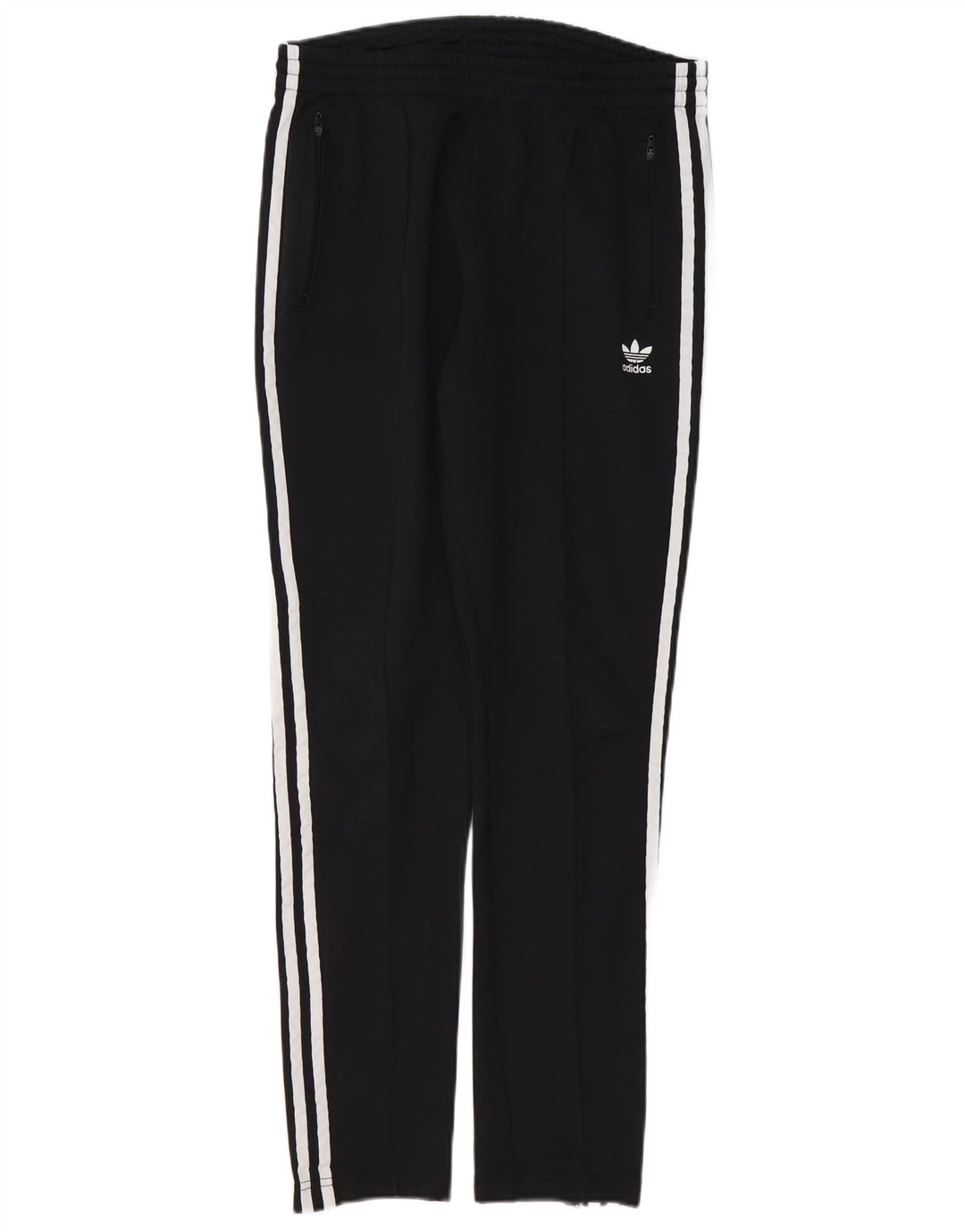 Calças de treino femininas ADIDAS UK 12 médio preto algodão