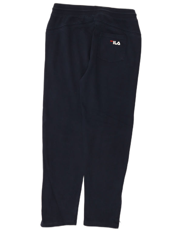 Calça de treino masculina Fila médio algodão azul marinho