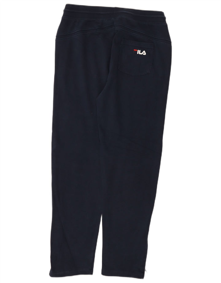 Calça de treino masculina Fila médio algodão azul marinho
