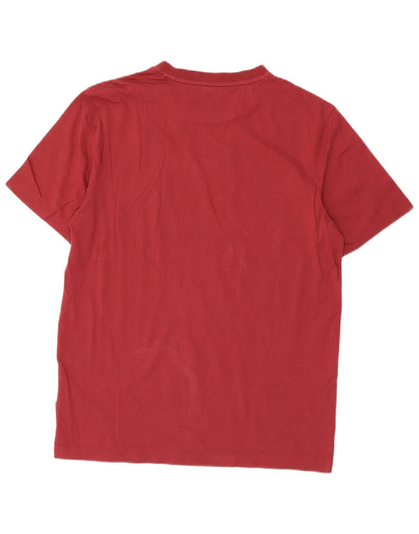 Camiseta masculina Hugo Boss Top médio algodão Borgonha