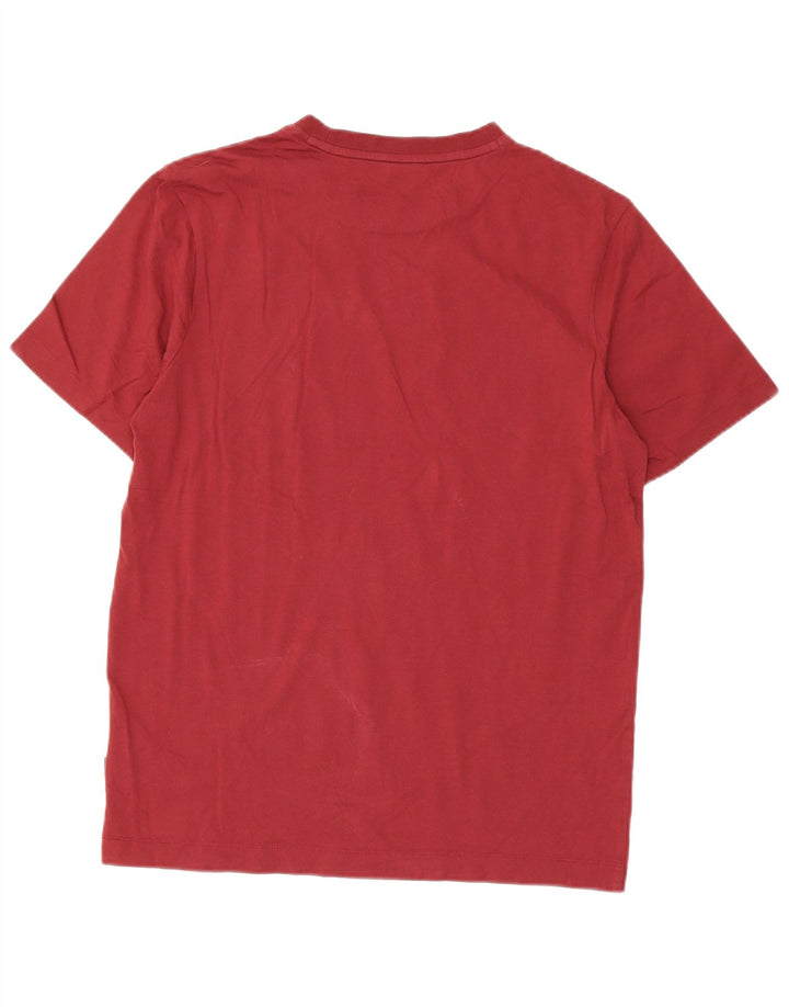Camiseta masculina Hugo Boss Top médio algodão Borgonha