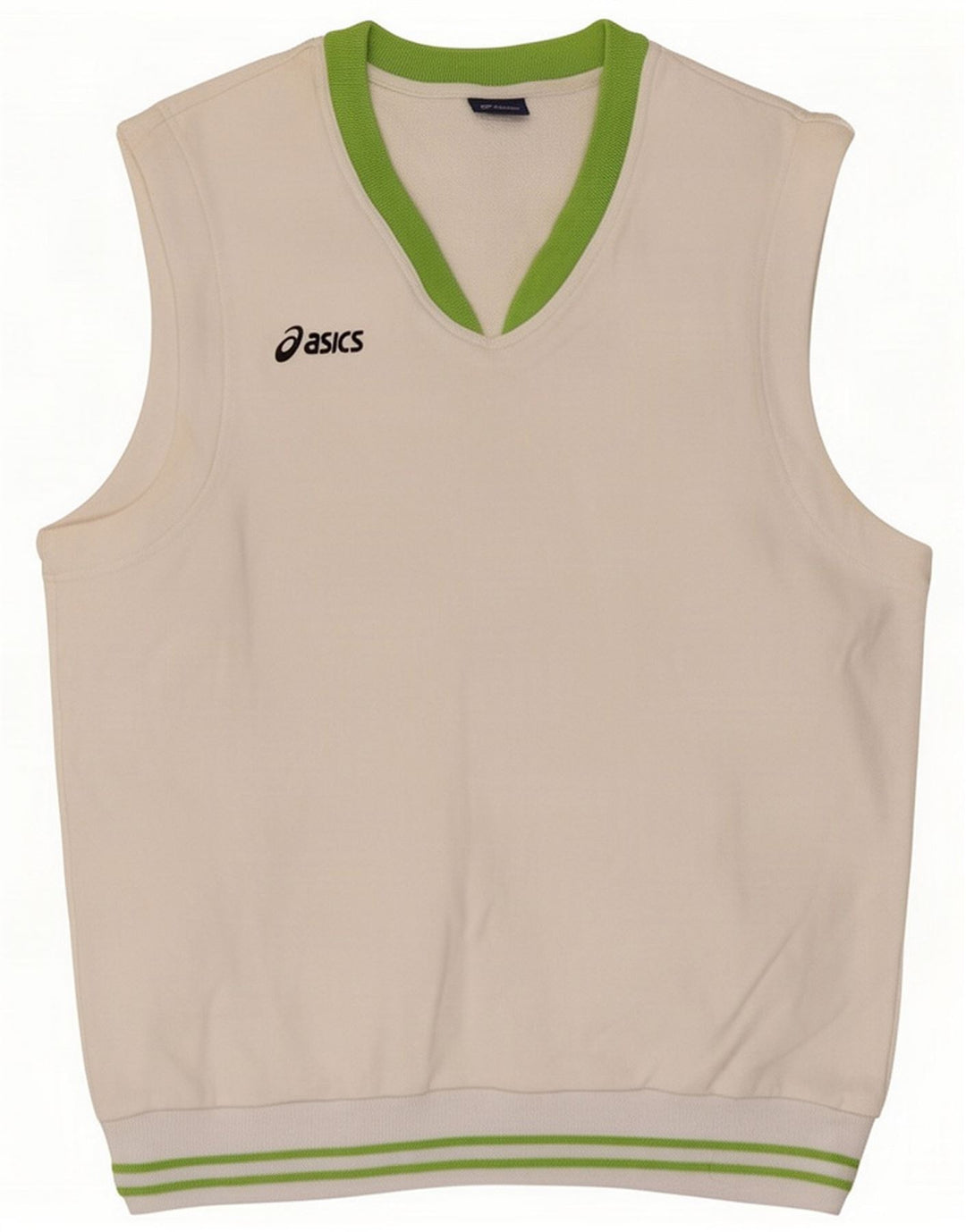 Asics Mens Vest Top Médio Algodão Branco