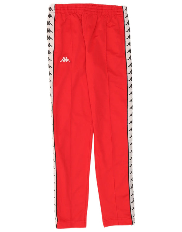 Kappa Mens Graphic Tracksuit Calças Pequeno Poliéster Colorblock Vermelho