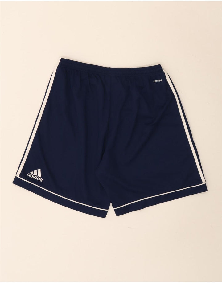 Shorts esportivos masculinos Adidas Climalite grandes poliéster azul marinho