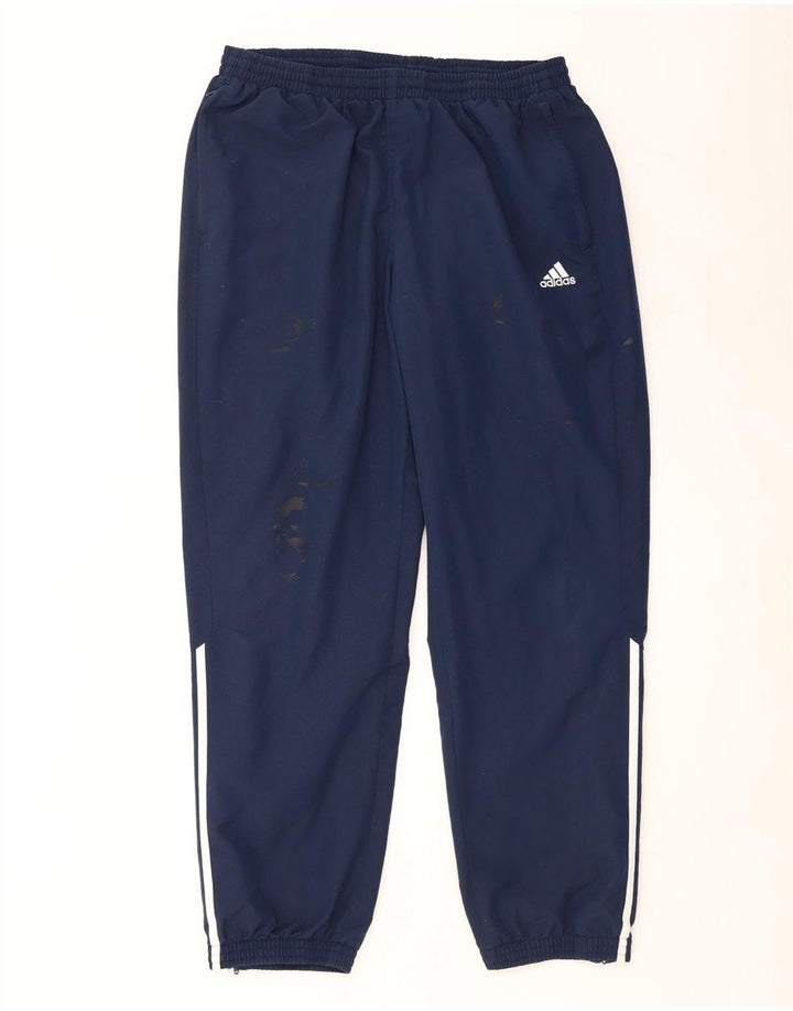 Calça de treino masculina Adidas XL azul marinho poliéster