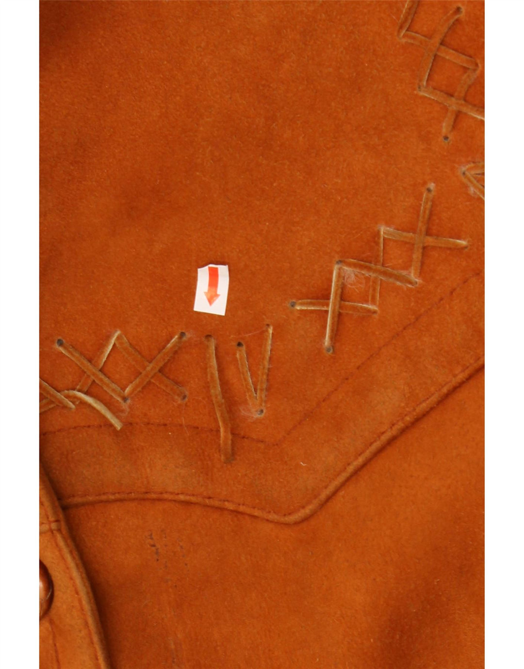 Casaco feminino vintage oversized shearling UK 18 XL marrom