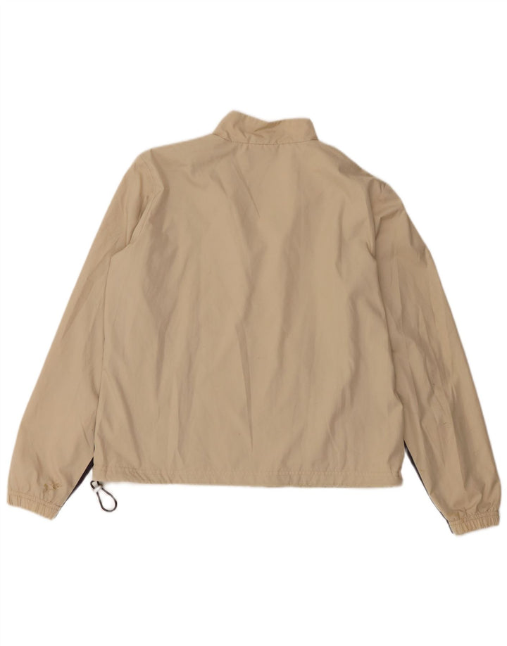 Nike Womens Tracksuit Top Jacket UK 10/12 Médio Bege Colourblock