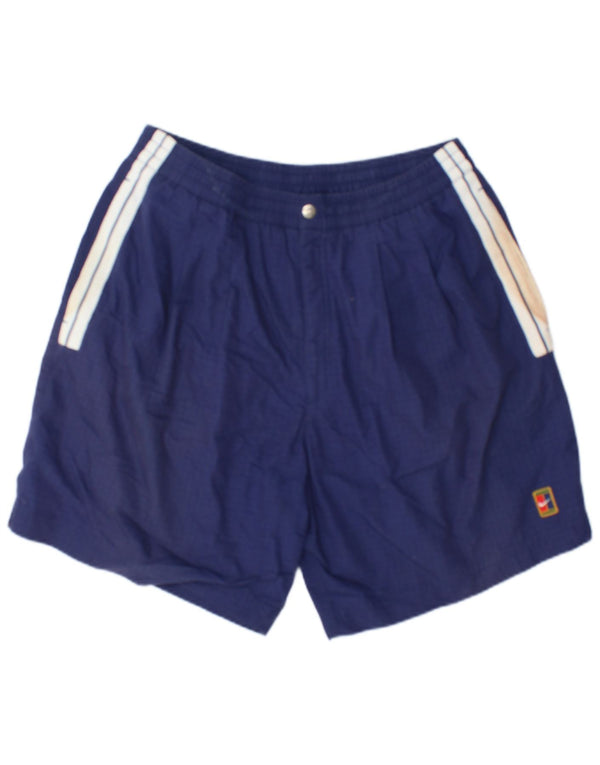 Nike Mens Chino Shorts Grande W36 Azul Marinho Colourblock Algodão