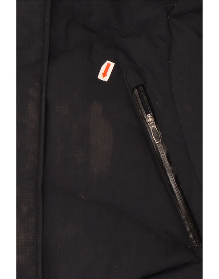 COLUMBIA Jaqueta feminina acolchoada com capuz Omni-Heat Reino Unido 10 pequena azul marinho nylon