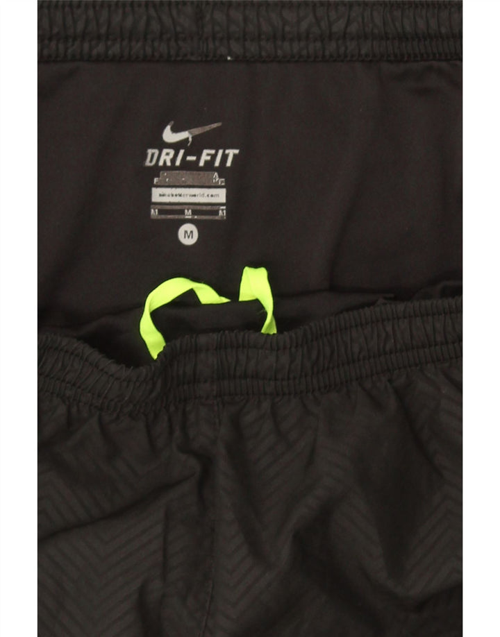 Shorts esportivo feminino Nike Dri Fit UK 14 médio preto Chevron
