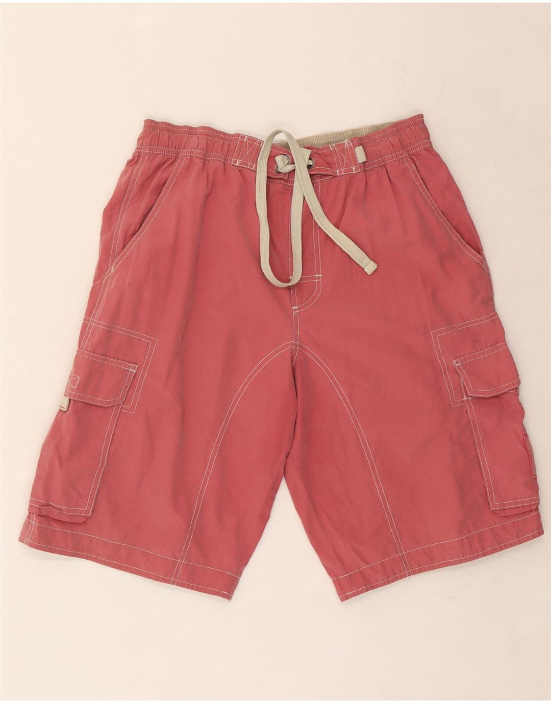 Shorts de natação masculino Marks & Spencer médio algodão vermelho