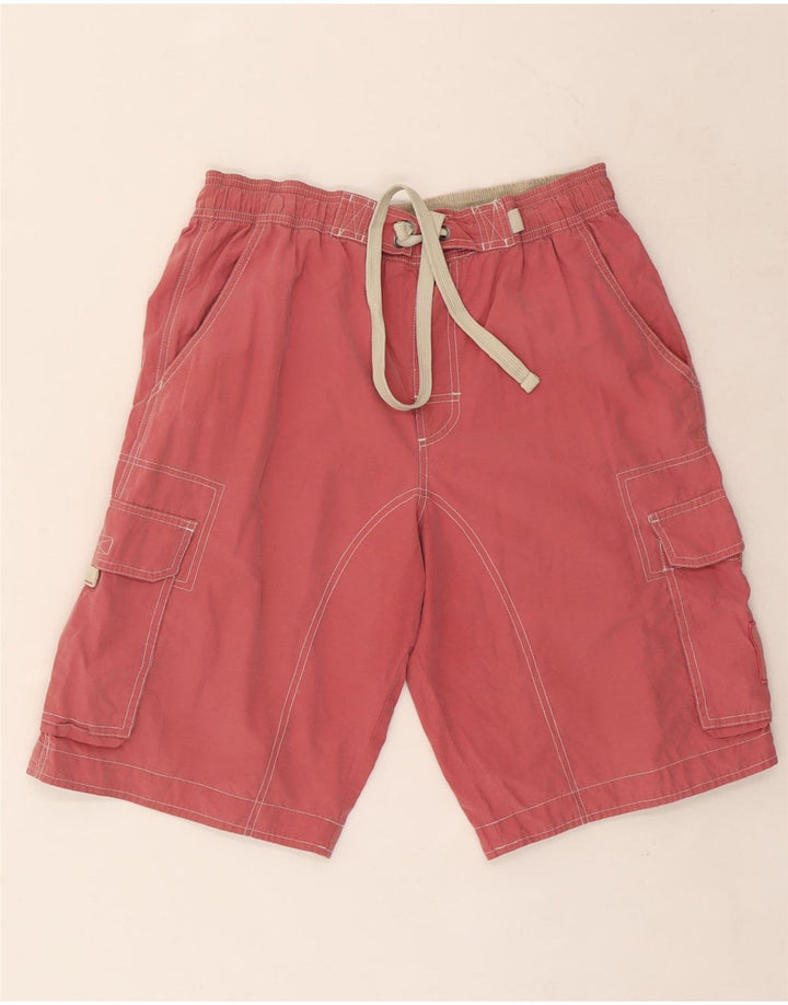 Shorts de natação masculino Marks & Spencer médio algodão vermelho