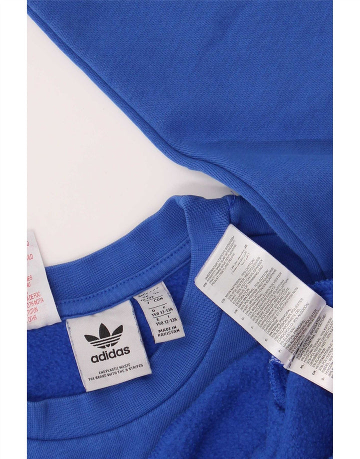 Camisola Adidas Menino Jumper 12-13 Anos Azul Algodão