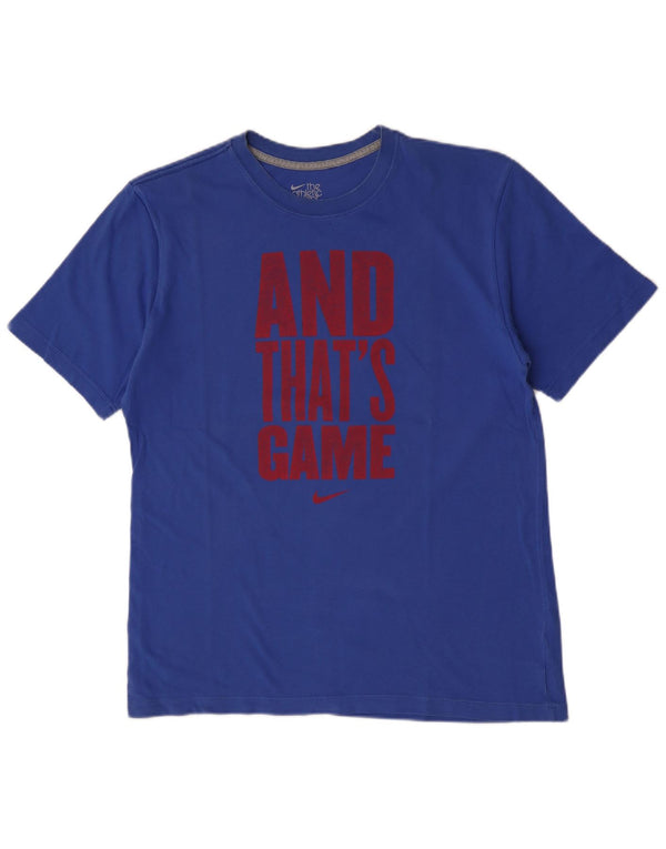 Camiseta Nike Masculina Regular Fit Graphic Top Grande Azul