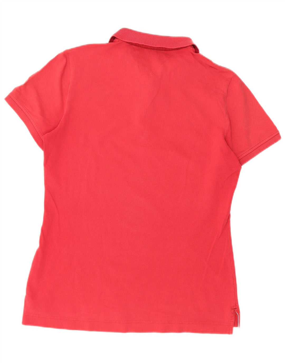 Camisa polo feminina Tommy Hilfiger UK 14 grande vermelha