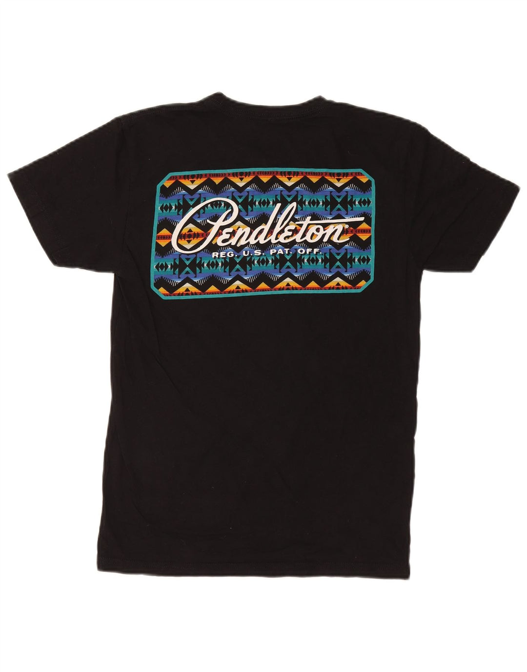 PENDLETON Camiseta masculina gráfica top pequeno preto