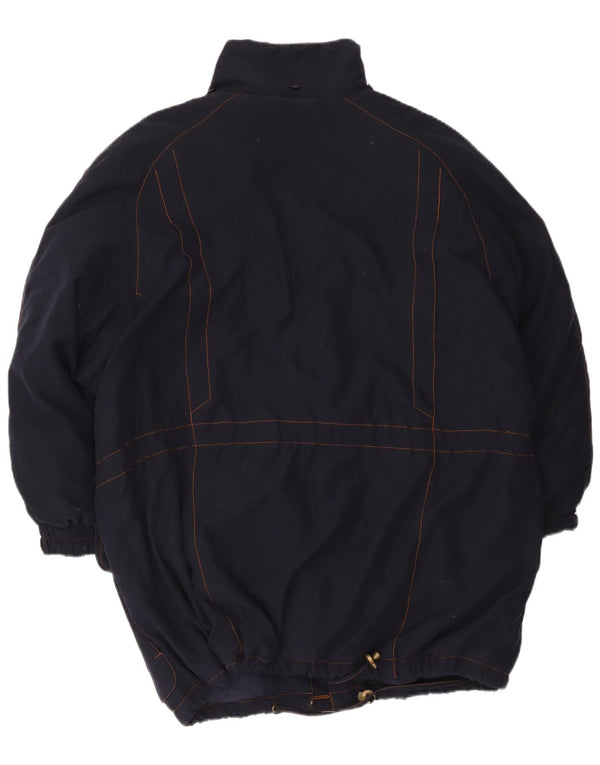 Jaqueta acolchoada feminina Daunen EU 46 XL azul marinho poliéster