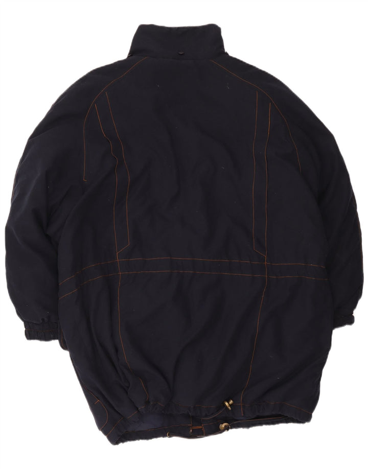 Jaqueta acolchoada feminina Daunen EU 46 XL azul marinho poliéster
