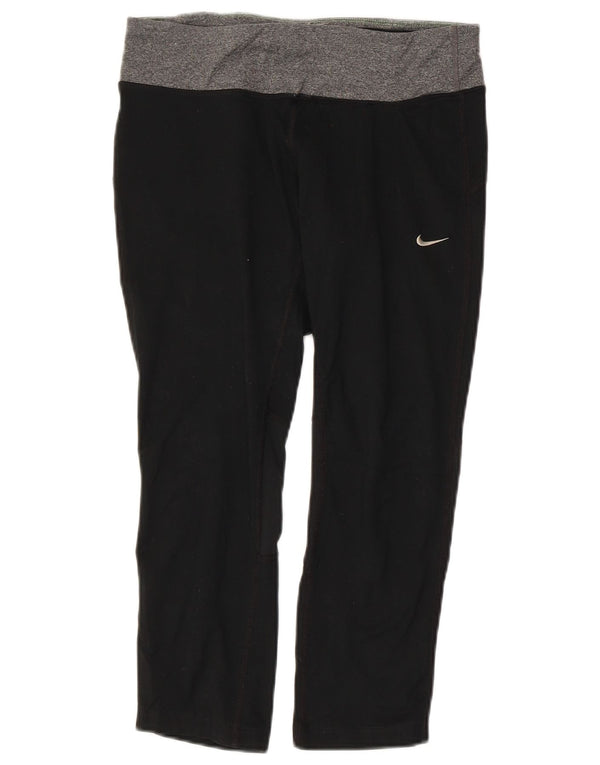 Calça legging feminina Nike Dri Fit Capri UK 10 pequena preta