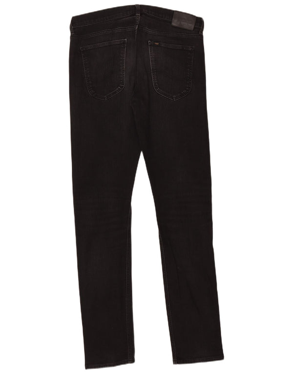 Lee Mens Luke Skinny Jeans W34 L34 Algodão Preto
